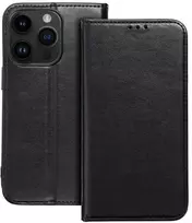 Dėklas Oem Flip case for iPhone 15 Smart Magneto juodas