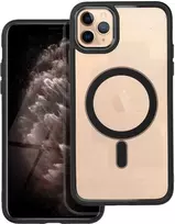 Dėklas Oem Case for iPhone 11 PRO MAX Color Edge Mag Cover compatible with MagSafe juodas