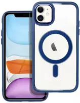 OEM dėklas, skirtas iPhone 11 Color Edge Mag Cover, suderinamas su MagSafe mėlynas