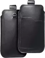 Dėklas Oem ROYAL - Leather universal belt pocket / juodas - Size L - IPHONE 6 / 7 / 8