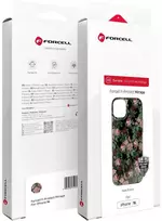 „iPhone 16 PLUS“ dėklas „Forcell F-Protect Mirage“, suderinamas su „Magsafe Military Drop-Test“, rožinis, dramatiškas