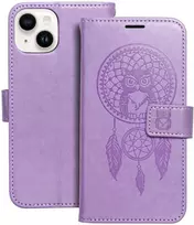 Forcell OEM atverčiamas dėklas, skirtas iPhone 14, Mezzo Book, sapnų gaudyklė, violetinis