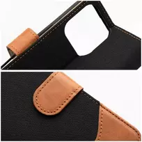 Dėklas Oem Flip case for iPhone 16 PRO MAX Jeans Book juodas