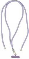 OEM SWING (8mm) telefono virvelė, reguliuojamo ilgio telefono pakabukas / laido ilgis 165cm (maks. 82,5cm kilpoje) / ant peties arba kaklo - violetinė
