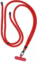 Oem Sūpuoklės (8mm) Telefono dirželis, Telefono pakabukas su reguliuojamu ilgiu / laido ilgis 165cm (daugiausia 82,5cm kilpoje) / ant peties arba kaklo - raudona