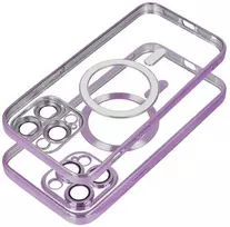 Oem Originalus „iPhone 11“ dėklas, suderinamas su „MagSafe“ violetine elektromagnetine plokšte.