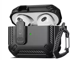 Tech-Protect X-Carbo dėklas, skirtas AirPods Pro 1/2 – juodas