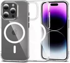 Tech-Protect FlexAir hibridinis MagSafe dėklas, skirtas iPhone 15 Pro Max – skaidrus