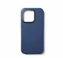 Mujjo Full Odinis dėklas iPhone 16 Pro tamsiai mėlyna