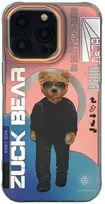 4Tel ZUCK BEAR dėklas BERLIN BOSS MAG suderinamas su MagSafe, skirtas IPHONE 16 Pro Max dviem žavesiams