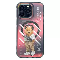 4Tel ZUCK BEAR dėklas NEW YORK NEVER SLEEPS MAG suderinamas su MagSafe, skirtas IPHONE 15 Pro Max manhattan urbane