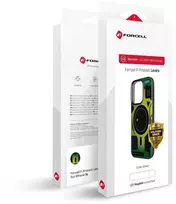Dėklas Case for iPhone 16 PRO MAX Forcell F-Protect Levels Dual Layer 4D technology compatible with Magsafe Military Drop-Test cyber žalias