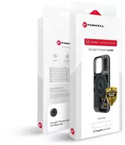 Dėklas Case for iPhone 16 PRO MAX Forcell F-Protect Levels Dual Layer 4D technology compatible with Magsafe Military Drop-Test cyber pilkas