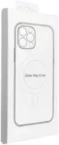 Dėklas Oem Case for iPhone 15 Clear Mag Cover (STR / CAMERA PROTECTION) compatible with MagSafe transparent glitter