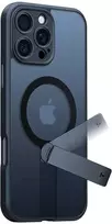 Dėklas Torras Pstand Spin Case, skirtas iPhone 16 Pro (juodas)