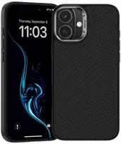 Benks Magnetic Armor Pro Kevlar dėklas Metal Frame 600D Apple iPhone 16 Plus juodos spalvos