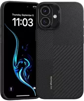 Benks Montage Magnetic Armor Pro Kevlar dėklas Metal Frame 600D+1500D Apple iPhone 16 juodos spalvos