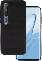 Dėklas Topt Galinis dangtelis CARBON skirtas Xiaomi MI 10/MI 10 Pro juodos spalvos