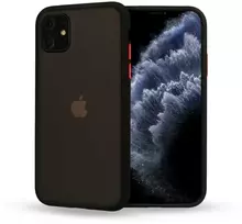 Dėklas Vennus Color Button Bumper skirtas Samsung Galaxy A20S juodos spalvos