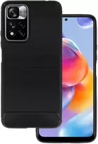 Dėklas Topt Galinis dangtelis CARBON skirtas Xiaomi Redmi Note 11 Pro Plus 5G juodos spalvos