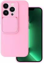 Topt Camshield Soft dėklas skirtas Apple iPhone 13 Pro Light rožinės spalvos