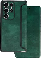 Topt Razor Leather Book dėklas skirtas Samsung Galaxy S23 Plus dark žalios spalvos