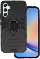 Topt Ring Armor dėklas skirtas Samsung Galaxy A34 5G juodos spalvos