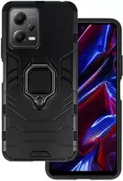 Topt Ring Armor dėklas skirtas Xiaomi Redmi Note 12 5G/Poco X5 juodos spalvos