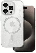 Topt Glitter Magsafe dėklas skirtas Apple iPhone 12 Pro skaidrus