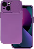 Topt Camshield Soft dėklas skirtas Apple iPhone 16 Pro Max violetinės spalvos