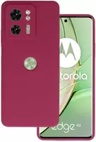 Topt Silikoninis Lite dėklas skirtas Motorola Edge 40 5G burgundy