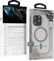 Liavec Smooth Feeling Magsafe dėklas skirtas Apple iPhone 15 Plus baltos spalvos