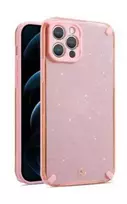 iLike Topt Armor Glitter dėklas skirtas Apple iPhone 12 Pro rožinės spalvos