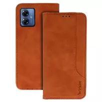 Wonder Prime dėklas skirtas Motorola Moto G14 rudos spalvos
