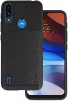 Vennus Carbon Elite dėklas skirtas Motorola E7 Power juodos spalvos