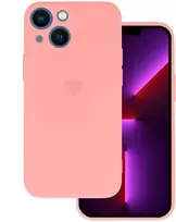 Vennus silikoninis Heart dėklas skirtas Apple iPhone 14 Plus design 1 rožinės spalvos