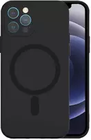 Tel Protect MagSilicone dėklas skirtas Apple iPhone 15 Pro juodos spalvos