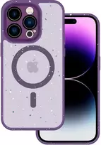 Tel Protect Magnetic Splash Frosted dėklas skirtas Apple iPhone 15 Pro Max violetinės spalvos