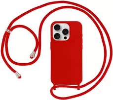 Topt Strap silikoninis dėklas skirtas Apple iPhone 14 Pro design 1 raudonos spalvos