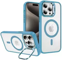 Tel Protect Kickstand Magsafe dėklas skirtas Apple iPhone 13 Pro mėlynos spalvos