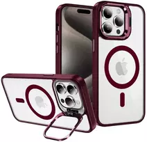 Tel Protect Kickstand Magsafe dėklas skirtas Apple iPhone 14 burgundy