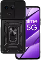 Slide Camera Armor dėklas skirtas Realme 11 5G juodos spalvos