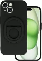 Tel Protect Magnetic Elipse dėklas skirtas Apple iPhone 15 Plus juodos spalvos