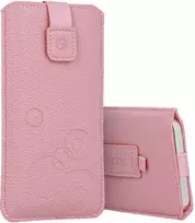Dėklas WONDER Deko maišelis telefonui (Dydis XXL) Samsung S23 Ultra/S22 Ultra/M33/M23/A14 5G/Xiaomi Redmi 12C rožinės spalvos