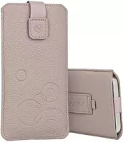 Dėklas WONDER Deko maišelis telefonui (Dydis XL) Apple iPhone 14/14 Pro/Apple iPhone 15/15 Pro/Samsung S23/S23 Plus/S24/S24 Plus/A15/A54 5G cappuccino