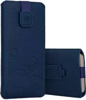 Dėklas WONDER Deko maišelis telefonui (Dydis L) Apple iPhone 13 Mini/12 Mini/SE 2020/2022/7/8 mėlynos spalvos