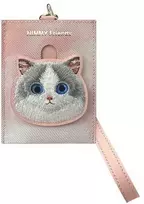 Nimmy kortelių dėklas rožinės spalvos Big Eyed Pet 2.0 Cat