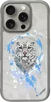 Nimmy Panther MagSafe dėklas skirtas Apple iPhone 16 Pro Max light pilkos spalvos