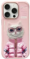 Nimmy Apple iPhone 16 Pro Max 6.9" dėklas telefonui rožinės spalvos Cool&Cute 2.0 Cat