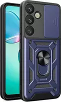 Hurtel Hybrid Armor Camshield Samsung Galaxy S25 Plus – dėklas telefonui mėlynos spalvos